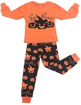 Halloween Party Kürbis Schlafanzug Lang Kinder Jungen Bekleidungssets Festlich Kinder Pyjama 98 104 110 116 122...