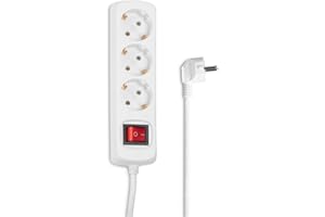 Hama 00030382 Listwa Zasilająca, Biały, 3 Gniazda, 1.4 m