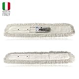 Balai à franges 80 cm. Balai en coton + remplacement. Attaque universelle pour n'importe quelle poignée. Balai de parquet, balai de poussière.