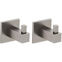 APLusee Portasciugamani Ovale A Muro In Acciaio Inox 304 Nichel Spazzolato - Rotazione 180°, Per Bagno O Cucina - 4
