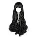 Anime Wig Large Long Curly Black Women Wig Hair Wigs