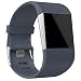 Produktbild Ersatzarmband für Fitbit Surge Fitnessuhr von Yuyoug, langes Ersatzarmband aus Silikon, verstellbar, mit Schnallenverschluss, inklusive Werkzeugsatz (3-teilig) mehrfarbig Grau