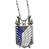 Collana delle ali della libertà - con spade estraibili - accessorio cosplay - dal mondo dei manga dark fantasy