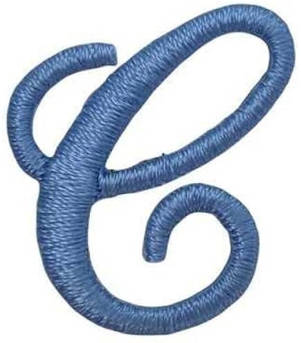 Applicazione Termoadesiva Lettera Iniziale L Celeste - Ricamo Punto Pieno Per Personalizzare Abiti E Tessuti - Foto 14