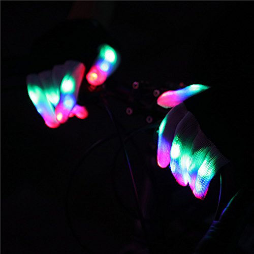 Colorful and 7 Mode LED Rave Flashing Light Glow Finger Gloves for Clubs,Festivals,Christmas,Running,Cycling,Sports,from Namsan