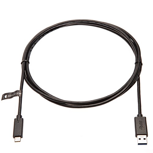 Keple | USB Type-C Kabel für Motorola Moto Z / Moto Z Droid / Moto Z Force Droid / Moto Z Play / Moto Z Play Droid (Schwarz 1m/3.3ft) - 3