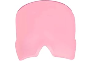 Máscara Para Migrañas,Gorro De Gel Frio Migraña,Sombrero De Hielo Para Migrañas Alivio,Gorro Reutilizable De Compresas Frias Y Calientes,Antifaz de Gel para Jaqueca y Sinusitis,Rojo,Kiuiom