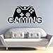 Produktbild guijiumai Game Video Wandtattoo Gamepad Design Wandaufkleber Innendekoration Kinderspielzimmer Vinyl Wandaufkleber Gamer Kunstwand Soft pink 42x83cm