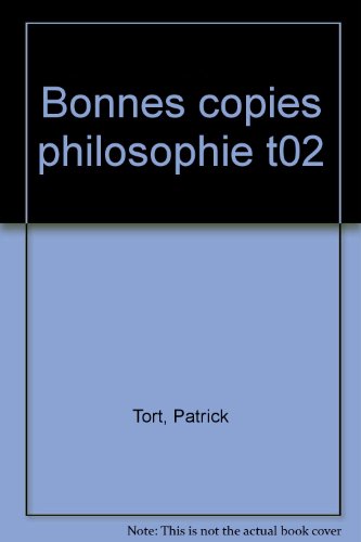 couverture de : BONNES COPIES PHILOSOPHIE - Tome 2