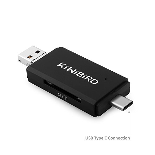 KiWiBiRDÂ® USB Type C SD/Micro SD/TF Kartenleser USB & Micro USB, Micro USB OTG & USB-A zu USB-C Adapter fÃ¼r Apple MacBook (2015, 12 Zoll), Google 2nd Chromebook Pixel (2015), Pixel C, Nexus 5X & 6P, HP Spectre x2, Lenovo ZUK Z1, LG G5, HTC 10, und andere Typ C GerÃ¤te, Smartphones/Tablets mit OTG Funktion, PCs und Laptops