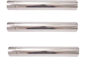 CNANRNANC Kaminrohr aus Edelstahl, Ofenrohr Edelstahl Rundrohr Rostfreies Kaminrohr Schornstein Sanierung Rauchrohr Ofenrohr Abgasrohr für Sichere Ableitung Von Verbrennungsgasen, Ø 6cm