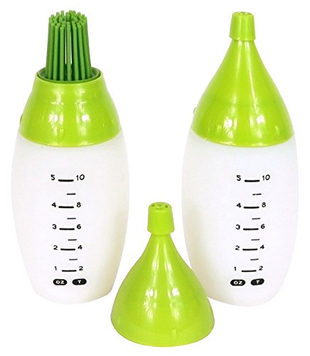 yeah67886 Creative Fashion Silikon BBQ Saucen Würze Öl Pinsel Squeeze Flasche (grün)