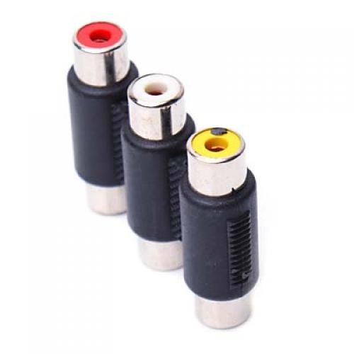 Chinch RCA AV 3 Chinch YUV Cinch Adapter fuer Kupplung Buchse - 2