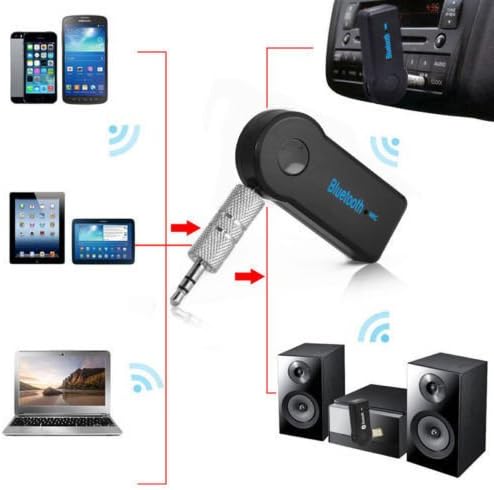 K.O.W @ Wireless Bluetooth 3.5mm AUX Audio Stereo Music Car Phone Pc Mac Tablet Hands Free Speaker Receiver Adapter with Mic