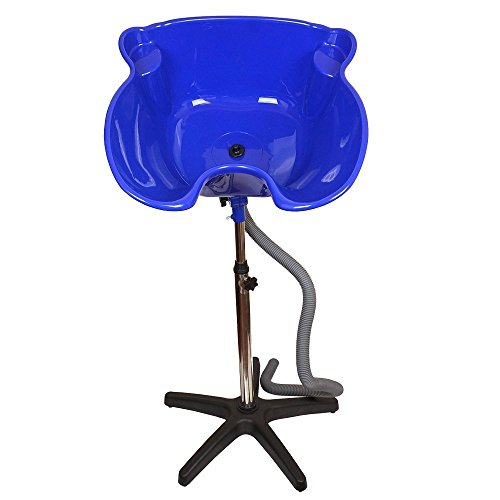 Health Line Products® Portable Hairdressing Backwash Hair Shampoo Sink Salon Barber Wash Basin blue