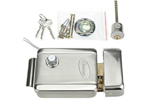 UOWEKY OBO HANDS Cerradura de Control Magnética Electrónica Cerradura de la Puerta para 12V DC Sistema de Control de Acceso con Doble Ilave