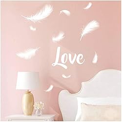 Les Trésors De Lily [P2751 - Planche de Stickers 'Love' (Plumes) - 50x70 cm