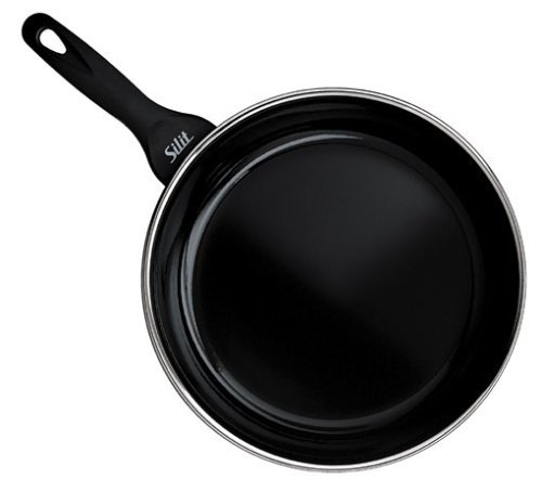 Silit Stielpfanne unbeschichtet Ø 26cm schwarz Professional Made in Germany Schüttrand Kunststoffgriff mit Flammschutz Silargan Funktionskeramik induktionsgeeignet spülmaschinengeeignet - 2