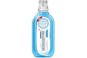 Sensodyne Cool & Fresh płyn do płukania ust, codzienny płyn do płukania jamy ustnej, 4 x 500 ml, do wrażliwych na ból zębów