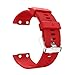 Produktbild Foroner Ersatz-Armband Silikon Armband Weiche Wristband Silicagel Soft Band Strap Kompatibel mit Garmin Forerunner 35 (Rot)