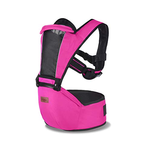 SONARIN 2018 Premium Hipseat Baby Carrier, anteriore, Orizzontale, Multifunzionale,Ergonomico,6 portanti, sicuro e comodo,Adattato al crescere del tuo bambino,regalo ideale(Viola)