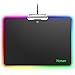 Price comparison product image LED RGB Gaming Mouse Pad - Hcman Lighting Hard USB Wired Colorful Waterproof Mice Mouse Mat for Computer PC & Mac Gamers (Black)