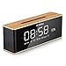 Produktbild CCYOO Lautsprecher Tragbare Bluetooth Lautsprecher Wireless Stereo Musik Soundbox Mit LED Zeitanzeige Uhr Alarm Lautsprecher