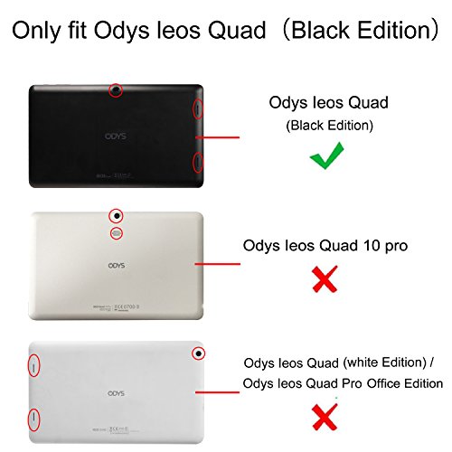 Fintie Odys Ieos Quad 10.1 Hülle Case – Slim Fit Folio Kunstleder Schutzhülle Cover Tasche mit Ständerfunktion für Odys Ieos Quad 25,7 cm 10,1 Zoll Tablet-PC (nicht geeignet für Odys Ieos Quad White Edition), Lila - 2