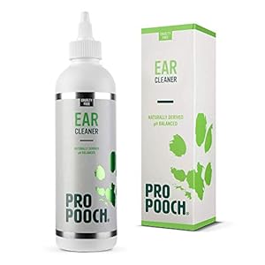Pro Pooch Limpiador de Oidos para Perros (250 ML) para la comezón, Dolores de Cabeza y el Mal Olor provocado por la Otitis