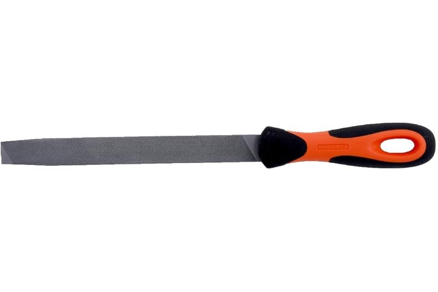 Bahco 1-143-12-1-2 Cut-1 Mill File with 2 Flat Edges, Multi-Colour, 300 x 30 x 5.0 mm
