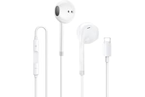 JYmusic Caschi per iPhone Cavo,Cuffie per iPhone,Cuffie con cavo con isolamento acustico, Supporto per controllo del volume delle chiamate,Compatibile con iPhone 13/12/11 Supporta l'intero sistema i0S