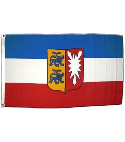 Langwimpel Schleswig-Holstein – 30x150 Cm, Aus Polyester, Wetterfest Mit Metallösen