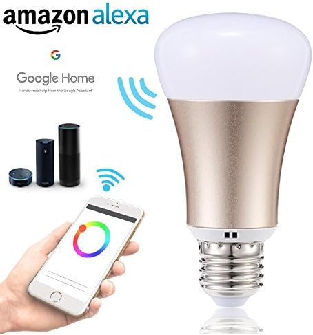 Proxima1 Smart Bulb, WiFi LED Hue Light Bulb E27 Colour Lamp Works with Amazon Alexa &amp; Google Home, 16 Million Colour Changing, 7W - Ultra Low Energy Saving