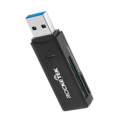 Micro USB OTG Kartenleser, Rocketek Mini USB3.0 Speicherkartenleser Kartenleseradapter mit 2 Slots für PC, Android SmartPhone & Tablet Devices | USB3.0 / OTG Adapter - 6