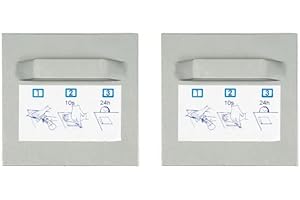 WANDBREITE Juego de Fijación Autoadhesiva, Soporte para Fotos y Espejo, Colgador Dibond (2 Unidades, 70 x 70 mm)