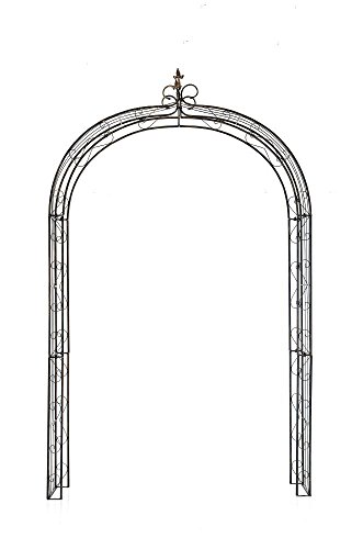 CLP Rosenbogen SUN Eisen pulverbeschichtet ( Metall ) Breite 160, Tiefe 35 cm, Höhe 260 cm bronze - 2
