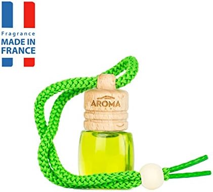 Aroma Car Air Freshener Scent Fragrance Wood 6 ml Lemon Hanging Bottle
