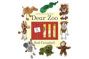The Puppet Company Classic Dear Zoo Storybook Set – Soft Jungle Animal Finger Puppets for Toddlers and Babies – Nursery Rhyme Toy for Storytelling, Roleplay, Learning, and Early Language Development