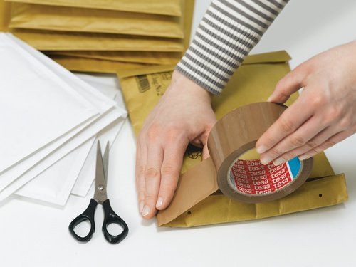 Tesa 57168-00000-05 - Torre de rollos de cinta de embalaje  PVC  50 mm x 66 m  fuerte  6 unidades   color marr  n Tesa 57168-00000-05 - Torre de rollos de cinta de embalaje  PVC  50 mm x 66 m  fuerte  6 unidades   color marr  n