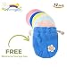 Nursing Bra Pads - 12 Pads Super-Soft Antibacterial Absorbent and Hypoallergenic Reusable Washable, Used for Breastfeeding Lactation