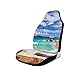 Produktbild GUUi Seat Covers Vehicle Protector Car Mat, Exotic Rocky Coast with Wave Seychelles Island Paradise Beach Scenery,Fit Most Cars, Sedan, Truck, SUV,1pcs