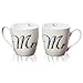 Produktbild Jumbobecher Mr&Mrs 2s H10cm Material: Porzellan