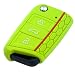 Produktbild Happyit 3 Knöpfe Soft Silikon Fernschlüssel Cover Hüllen passend VW Volkswagen Golf 7 GTI Golf VII MK7 / Skoda Octavia A7 Seat Leon x 2 Pcs (Apfelgrün)