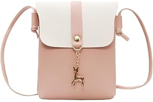 KZAQW Bolso de Mano Adolescente Niña, Piel Sintética Suave, Bolsa Bandolera para Niña, para Niñas, Niños, Niñas y Adolescentes, Rosa