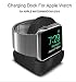 Produktbild Fcostume Für Apple Watch 42mm / 38mm Silikon Ladestation Halter Armband (Schwarz)