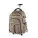 Produktbild Multifunktions-Trolley-Rucksack, Vintage Canvas wasserdicht Rolltrolley-Rucksack, für 14-Zoll-Laptop im Freien Reisestudent College-Schultasche auf Rädern Daypack-22inches