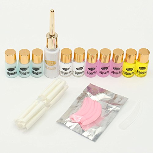 LuckyFine Wimpern Wimperndauerwelle Kit Liquid Eyelash Wave für 18 Anwendungen Wimpernwelle Wimpern-Curling-Satz - 5