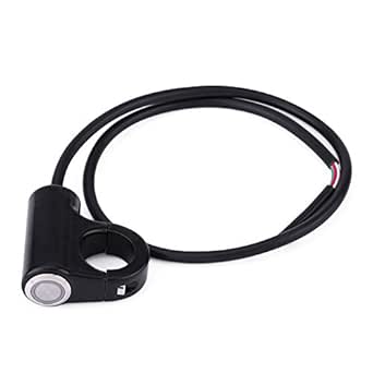 Keenso Motorrad Lenkerschalter, Motorrad Universal 7/8 zoll 22mm Lenkerschalter mit LED Licht für Hupe, Power, Start, Kill-Schalter(Automatische Rückkehrtaste)