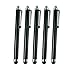 Price comparison product image Deet® Black - 5 Pack High Quality HQ, HIGH CAPACITIVE STYLUS TOUCH PENS FOR Apple iPad, ipad Air, ipad mini, Apple iPhone 5S, 6, IPHONE 4 4S, IPHONE 3GS, IPOD TOUCH 4, SAMSUNG GALAXY TAB2 10.1 SAMSUNG GALAXY S3 i9300 - SAMSUNG GALAXY S2 i9100, SAMSUNG GALAXY ACE S5830 - HTC, Tablet pc, Asus Tablets, Advent, Samsung Galaxy, Blackberry Playbook & Phones, Smart phones, Android, Mobile Phones, PC, Nokia, LG, Sony Ericsson, Nexus, Fire, Kindle and all other Capacitive Screens Devices