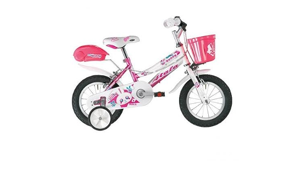 BICICLETTA ATALA BUNNY 12 10 GIRL 1V BIANCO/ROSA : Sport e tempo libero